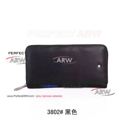 Perfect Replica New Mont Blanc Zip 3802 Wallet 16cc - Super High AAA Replica